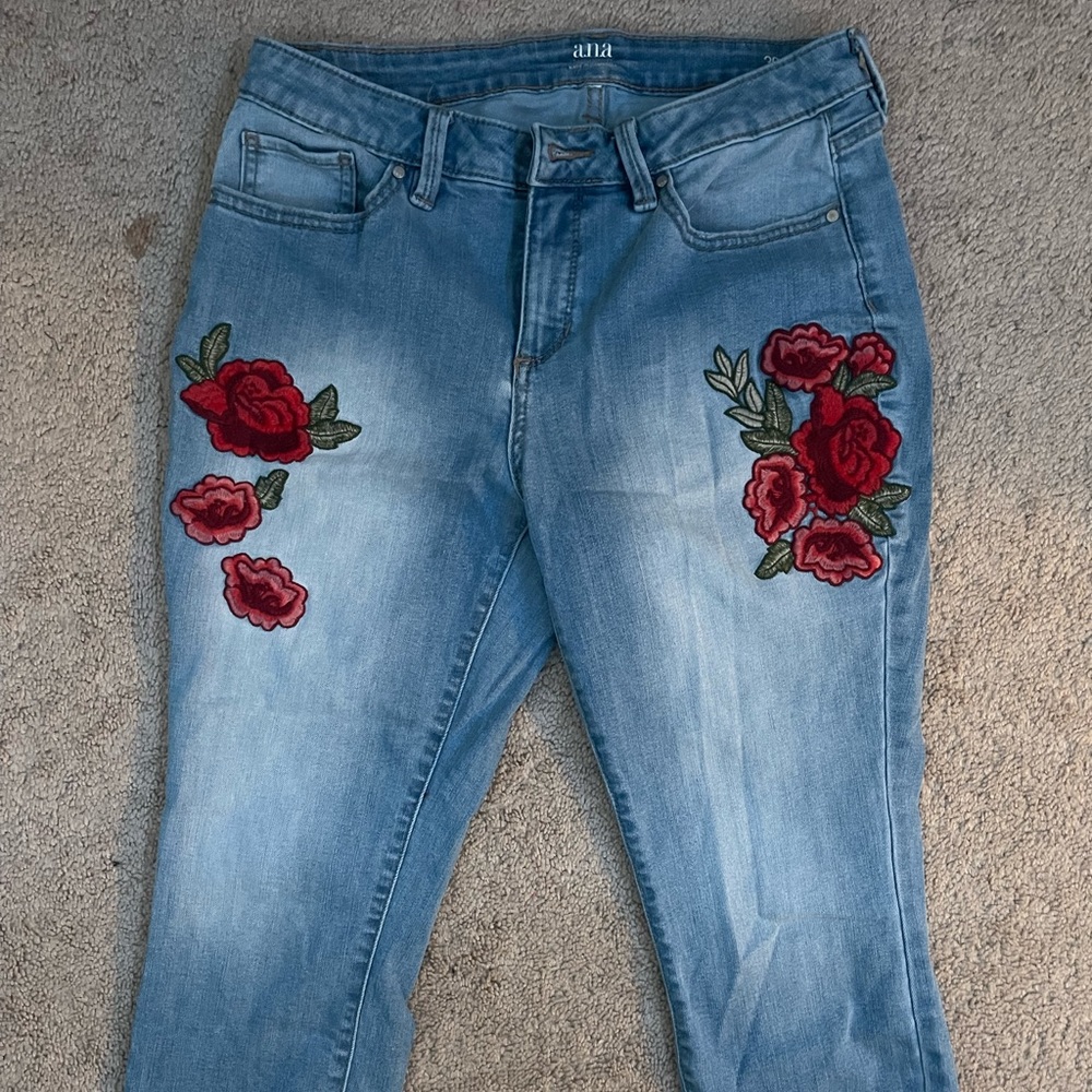 a.n.a Cropped Rose Jeans